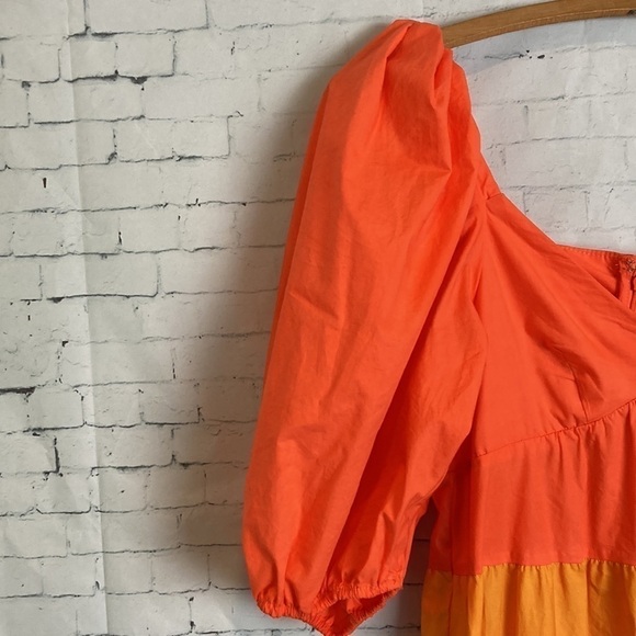 ANTHROPOLOGIE Farm Rio Tiered Colorblocked Maxi Dress XXS Petite Maximalist Boho - Picture 12 of 16